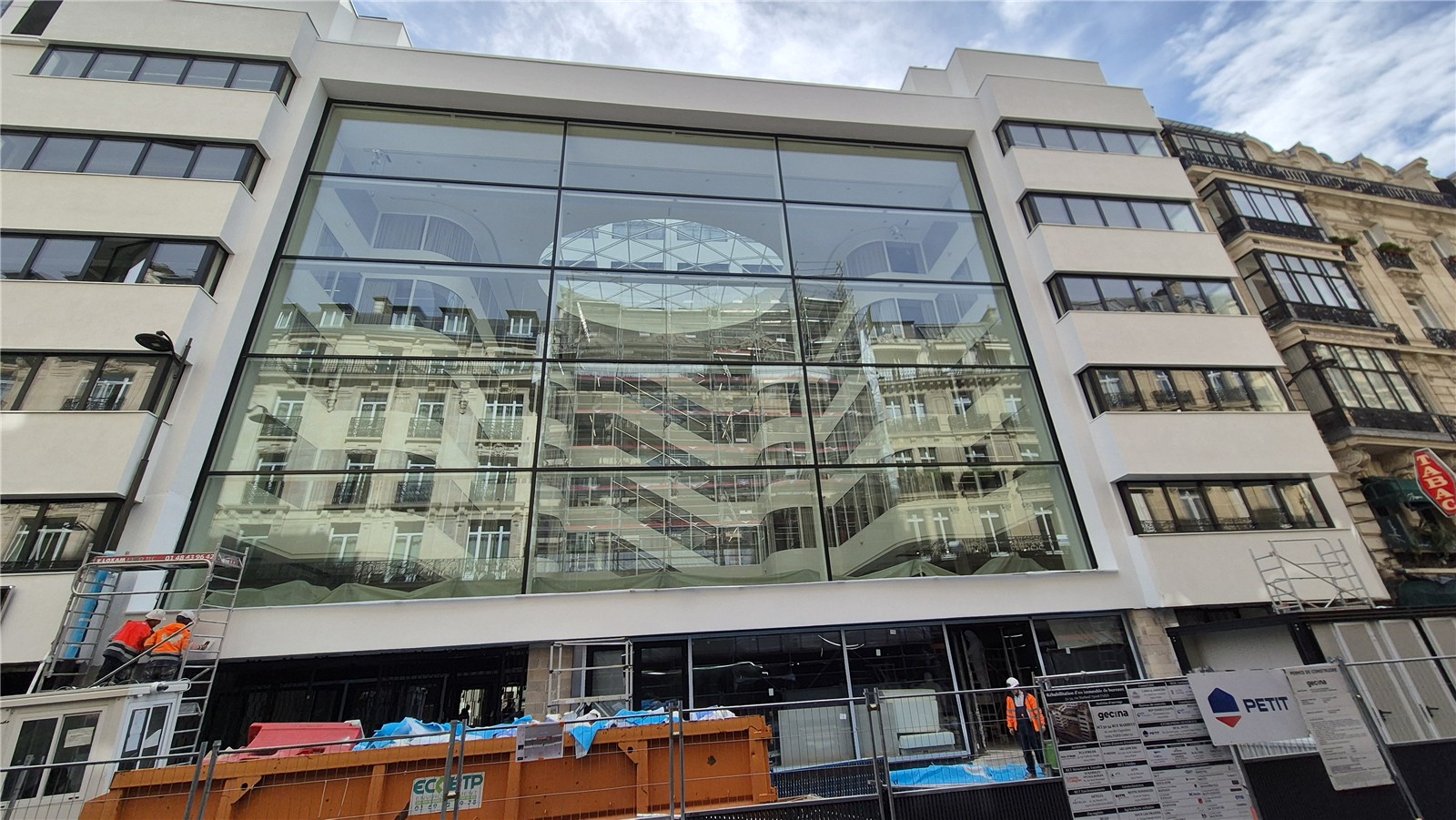 Verrière et façades vitrées à ossature acier, MARBEUF, Paris 8e