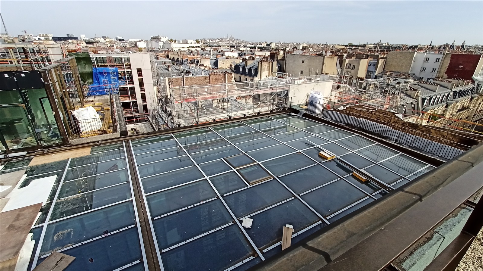 Verrière à structure acier, projet MONDO, Paris